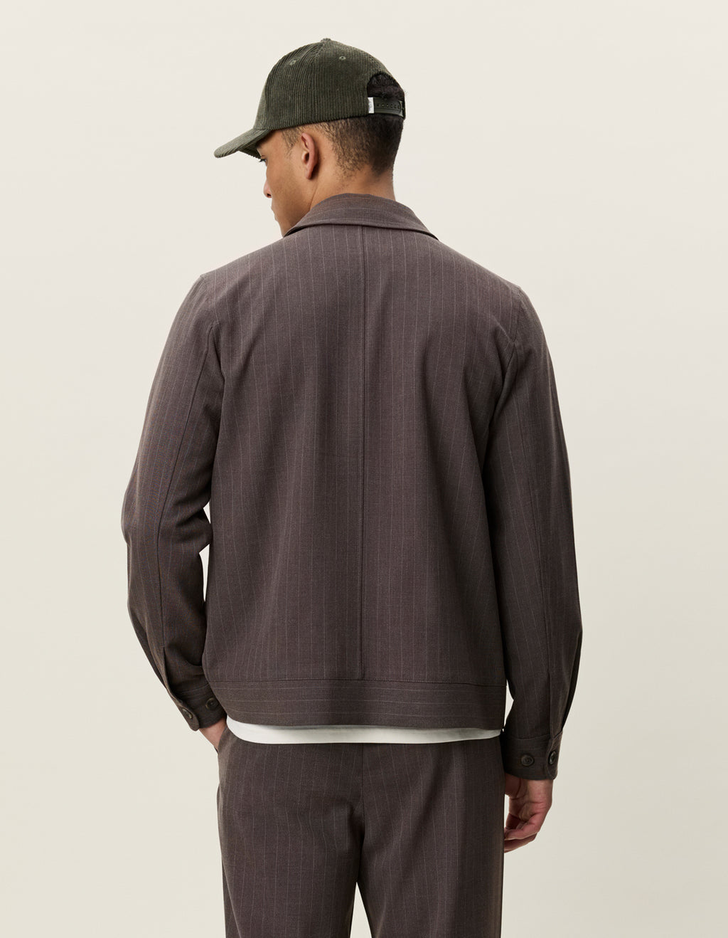Pinstripe Coach Jacket