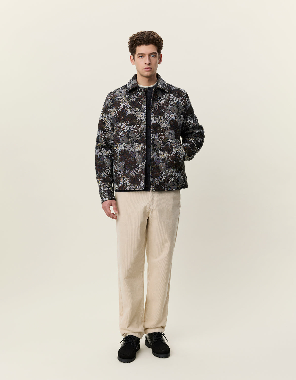 Rose Jacquard Overshirt