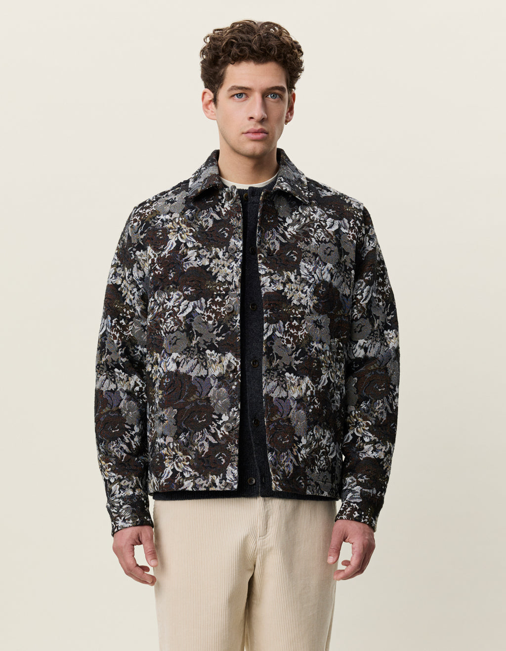 Rose Jacquard Overshirt