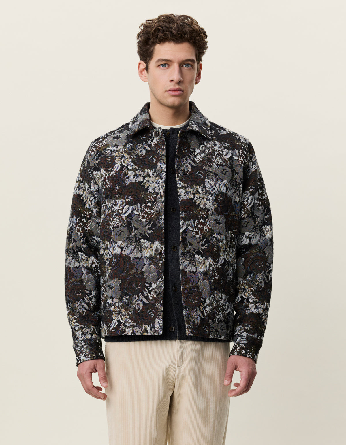 Rose Jacquard Overshirt