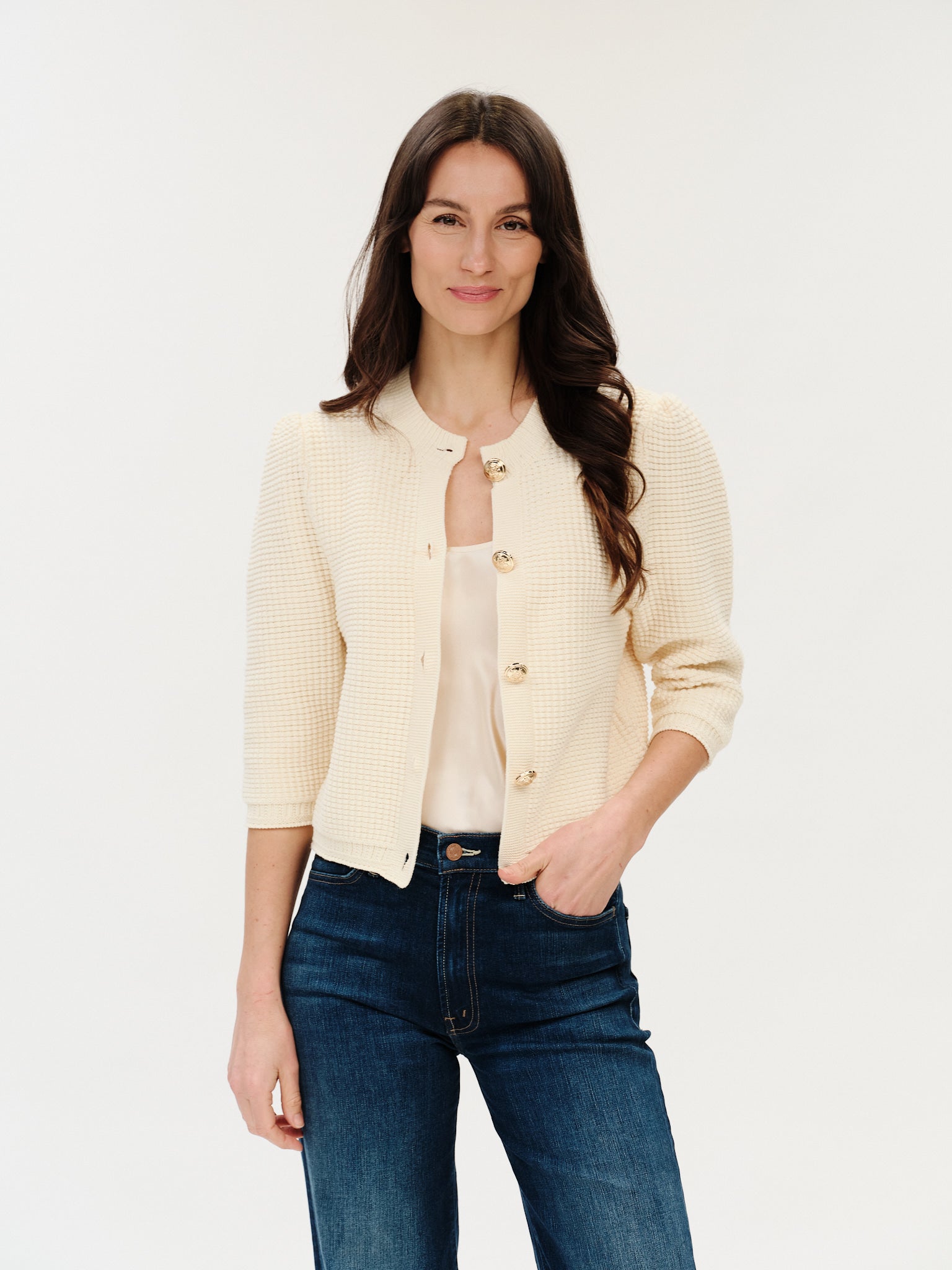 Lou Waffle Cardigan