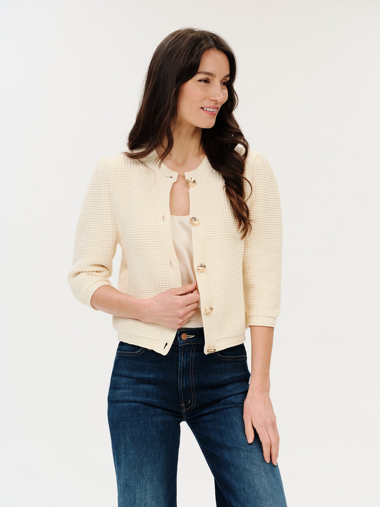 Lou Waffle Cardigan
