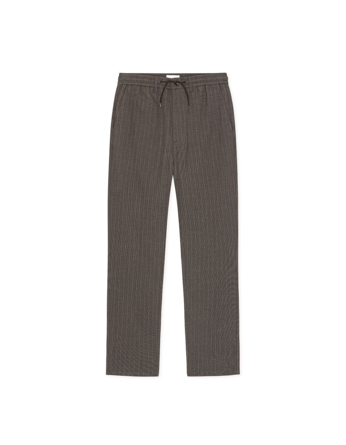Pinstripe Tapered Suit Pants