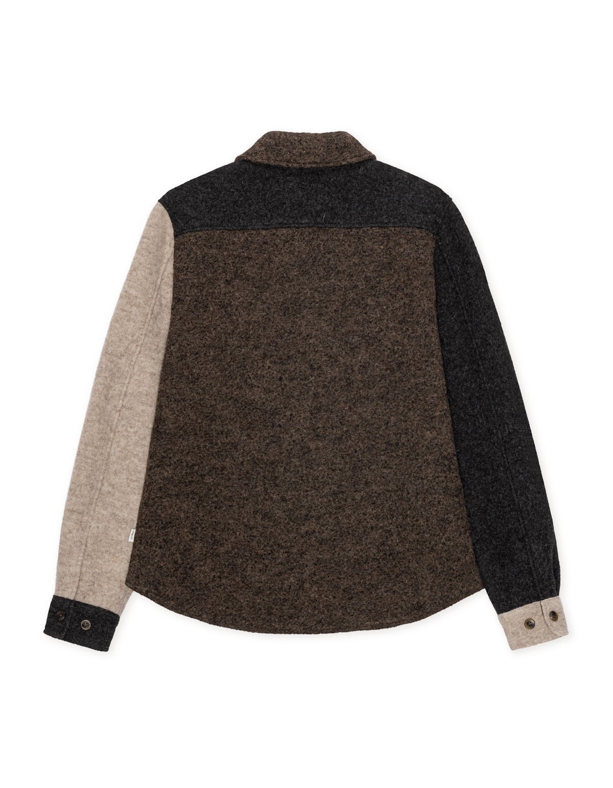 Wool Colourblock Overshirt