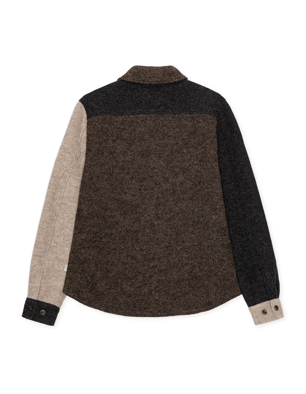 Wool Colourblock Overshirt