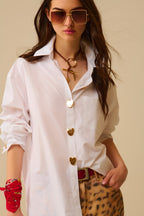 The Heartline Poplin Blouse